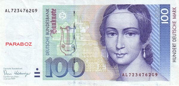 Alman Markı 100 DEM ön yüz