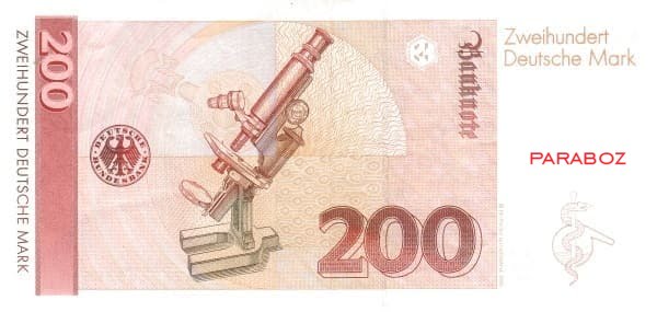 Alman Markı 200 DEM arka yüz