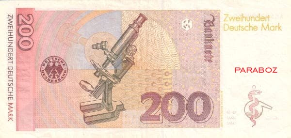 Alman Markı 200 DEM arka yüz