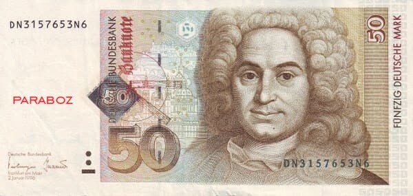 Alman Markı 50 DEM ön yüz