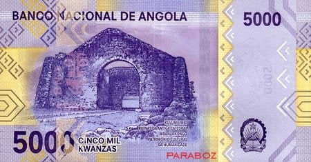 Angola 5.000 AOA arka yüz