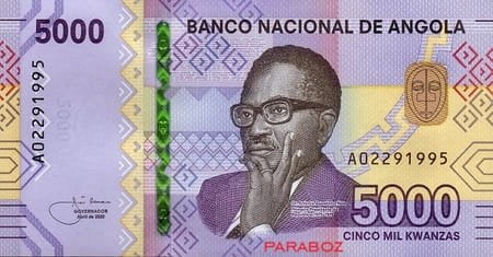 Angola 5.000 AOA ön yüz