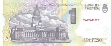 Arjantin 1 ARS arka yüz