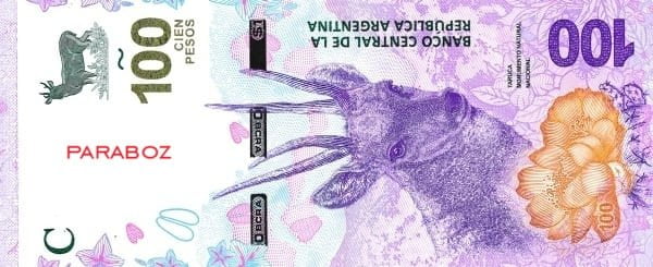 Arjantin 100 ARS ön yüz