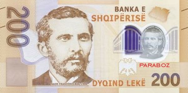 Arnavutluk 200 ALL ön yüz