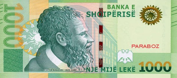 Arnavutluk 1.000 ALL ön yüz