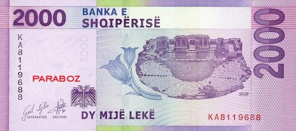 Arnavutluk 2.000 ALL arka yüz