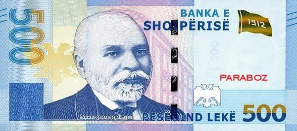 Arnavutluk 500 ALL ön yüz
