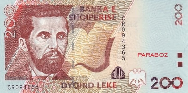 Arnavutluk 200 ALL ön yüz