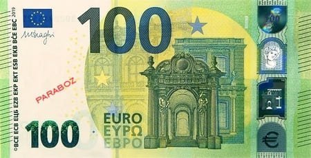 Avrupa Merkez Bankası 100 EUR ön yüz