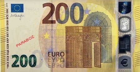 Avrupa Merkez Bankası 200 EUR ön yüz