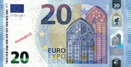 Avrupa Merkez Bankası 20 EUR ön yüz