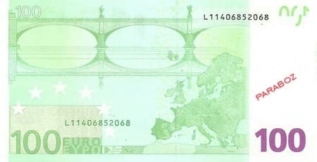 Avrupa Merkez Bankası 100 EUR arka yüz