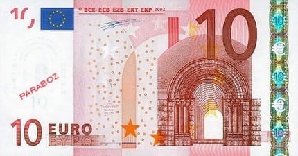 Avrupa Merkez Bankası 10 EUR ön yüz