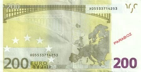 Avrupa Merkez Bankası 200 EUR arka yüz
