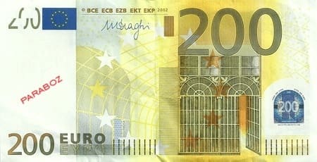 Avrupa Merkez Bankası 200 EUR ön yüz