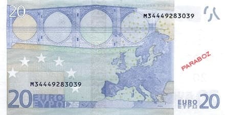 Avrupa Merkez Bankası 20 EUR arka yüz