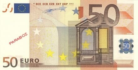 Avrupa Merkez Bankası 50 EUR ön yüz