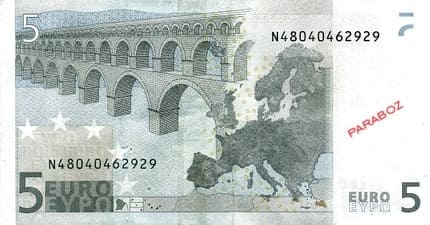 Avrupa Merkez Bankası 5 EUR arka yüz
