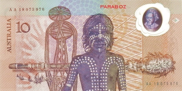 Avustralya 10 AUD arka yüz