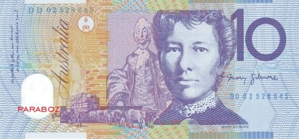 Avustralya 10 AUD arka yüz