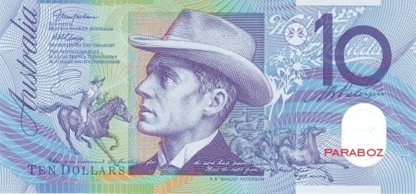 Avustralya 10 AUD ön yüz