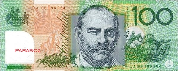 Avustralya 100 AUD arka yüz