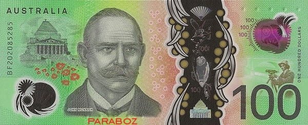 Avustralya 100 AUD arka yüz