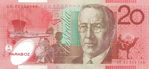 Avustralya 20 AUD arka yüz