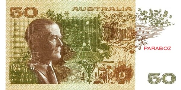 Avustralya 50 AUD arka yüz
