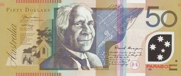 Avustralya 50 AUD ön yüz