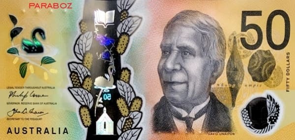 Avustralya 50 AUD ön yüz