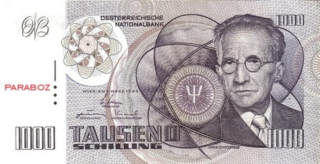 Avusturya 1.000 ATS ön yüz