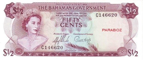 Bahamas 0,5 BSD ön yüz