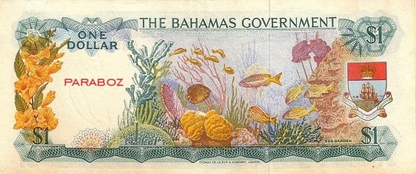 Bahamas 1 BSD arka yüz