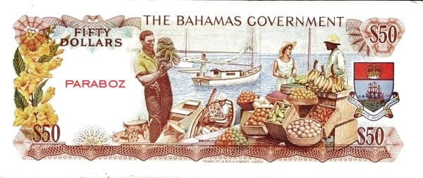 Bahamas 50 BSD arka yüz