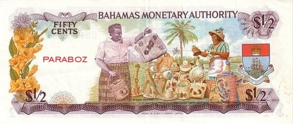 Bahamas 0,5 BSD arka yüz