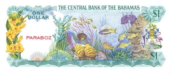 Bahamas 1 BSD arka yüz