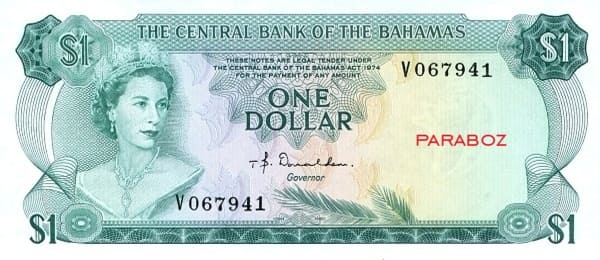 Bahamas 1 BSD ön yüz