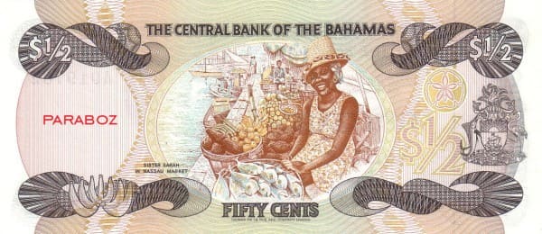 Bahamas 0,5 BSD arka yüz