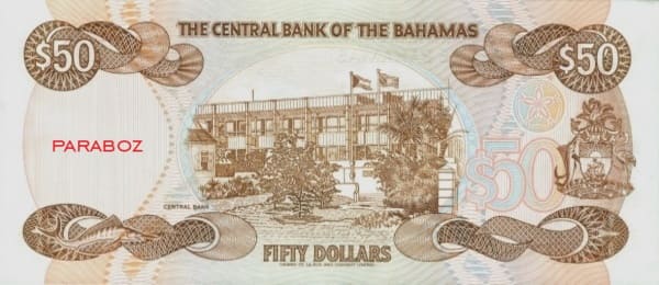 Bahamas 50 BSD arka yüz
