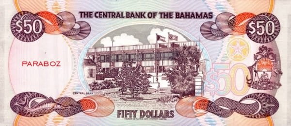 Bahamas 50 BSD arka yüz