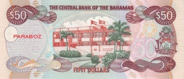 Bahamas 50 BSD arka yüz