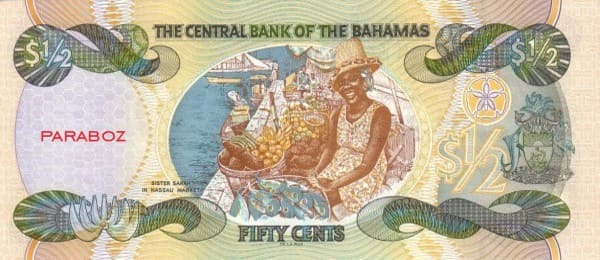 Bahamas 0,5 BSD arka yüz
