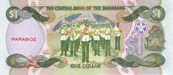 Bahamas 1 BSD arka yüz