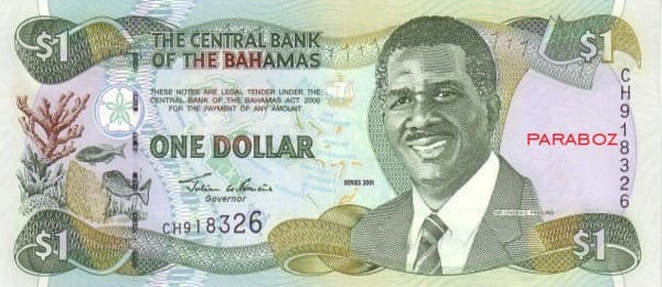 Bahamas 1 BSD ön yüz