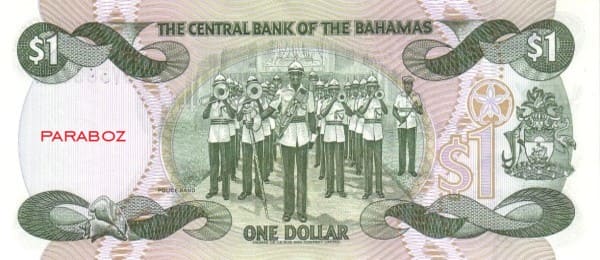 Bahamas 1 BSD arka yüz