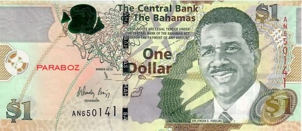 Bahamas 1 BSD ön yüz