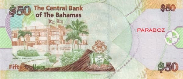 Bahamas 50 BSD arka yüz