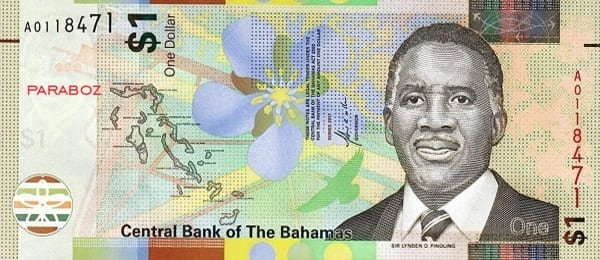 Bahamas 1 BSD ön yüz